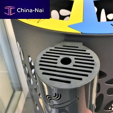 Wall-mounted ashtray ASH BINsteelfor outdoor usefor public space