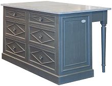 Traditional kitchen DIRECTOIREwoodenislandwith handle