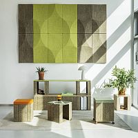 Contemporary pouf CUBE fabrichempsquare
