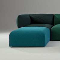 Contemporary pouf BLOBfabricsquareliving room