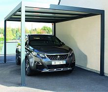 Thermo-lacquered aluminum carport C150polycarbonate