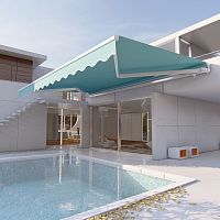 Folding-arm awning motorizedpatio
