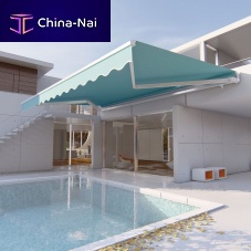 Folding-arm awning motorizedpatio