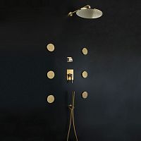 Wall-mounted shower head 60 D300 roundrainwith chromotherapy