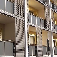 Aluminum solar shading DUCOSUN Ffor facadehorizontalorientable