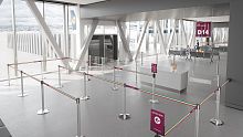 Tape guidance barrier for airport