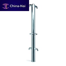 Public pool shower column 1702 04with feet showeer