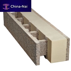 Wood fiber concrete shuttering block ISOPURfor load-bearing exterior wallsinsulating