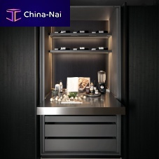 Contemporary storage cabinet for kitchen CABINETglassstainless steelaluminum
