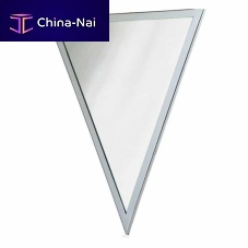 Wall-mounted bathroom mirror 0700contemporarytriangularmetal