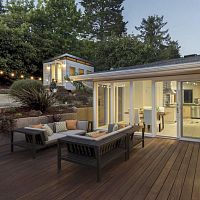 Wooden deck board THERMO WOODthermally treatedcommercialsustainable