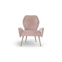 Classic armchair EUPHORIAfabricleathermetal