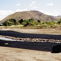 Erosion control geogrid ENKAMAT® TRMfor foundationfor public workspolymer