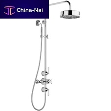 Wall-mounted shower set V6K6XM9-CPcontemporarywith hand showerthermostatic