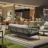 Contemporary sofa BAGAoutdoorfabricrope
