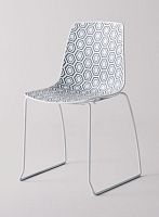 Contemporary chair ALHAMBRA Spolymerstackablesled base