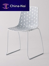 Contemporary chair ALHAMBRA Spolymerstackablesled base