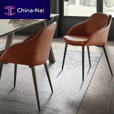 Contemporary chair GALERAindoorvelvetleather