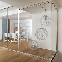 Removable partition ALL WAYSglassaluminumcommercial