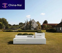 Aluminum planter rectangularcontemporaryfor public space