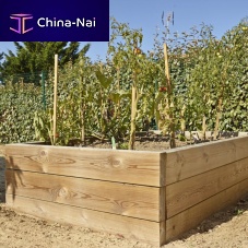 Wooden planter DURAPINrectangulartraditionalfor public space
