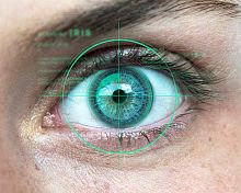 Iris recognition software biometricfor airport