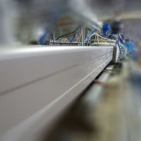 Assembly for the building industry plastic