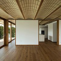 False ceiling panel wall-mountedflexibleconcrete