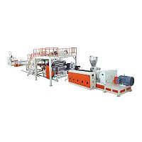 SPC floor making machine SJSZ110/220PVC floorautomaticdouble