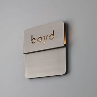 Contemporary wall light PLATEAUindoorbrasssquare