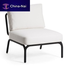Contemporary fireside chair 400 103 YLANDfabricaluminumwith removable cushion
