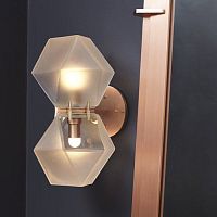 Contemporary wall light WELLES DOUBLE SCONCEindoormetalLED