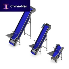 Belt conveyor inclinedfeederfor the food industry