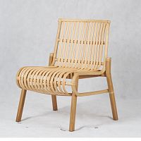 Contemporary armchair WIGG : P16CH-024solid woodrattan