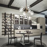 Contemporary kitchen LOUNGElaminatewith integrated handlelacquered