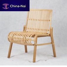 Contemporary armchair WIGG : P16CH-024solid woodrattan