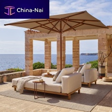 Square parasol ECLIPSEroundmast-centeredcanvas
