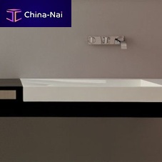 Oak vanity top TOP150CA55with towel rack