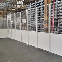 Removable partition PRIMAwoodenglazedmetal