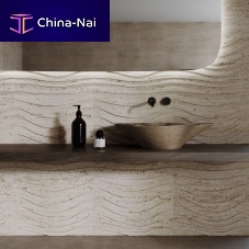 Interior wall covering ZENmarbletexturedsand look
