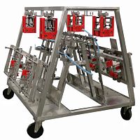 Storage cart stainless steelwith swivel casterscustom