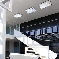 Surface-mounted light fixture DADOLEDrectangularfor public space