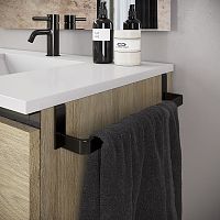 Towel rack with rods EASY undercountermetalblack