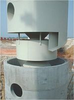 Rainwater water treatment plant DOWNSTREAM DEFENDER®concrete
