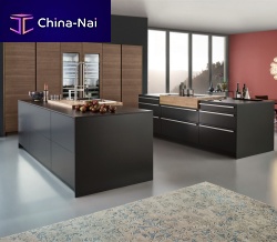 Contemporary kitchen BONDIlaminateislandwith handle