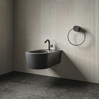 Towel ring RINGwall-mountedsteelblack