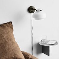 Contemporary wall light COPENHAGEN indoorbrassblown glass