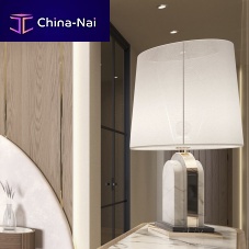 Table lamp MARGAUX polished brassmarblecontemporary