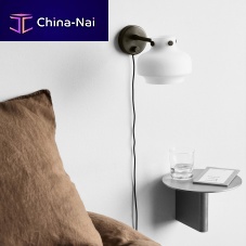 Contemporary wall light COPENHAGEN indoorbrassblown glass