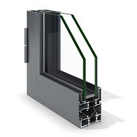 Aluminum window STYL-65casementdouble-glazedthermal break